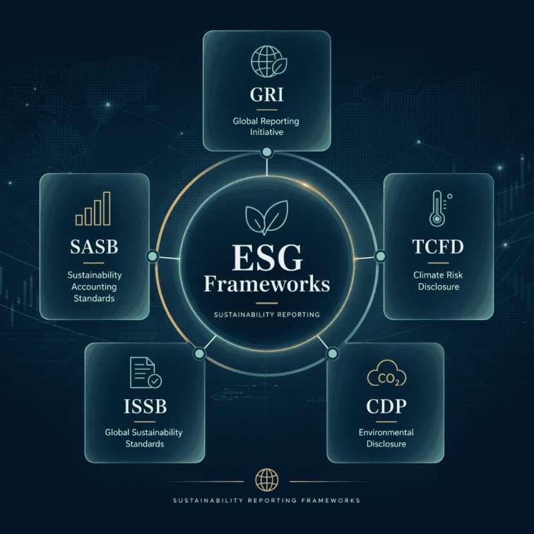 Complete Guide to ESG Frameworks (GRI, SASB, TCFD, ISSB) - Sustainable Note